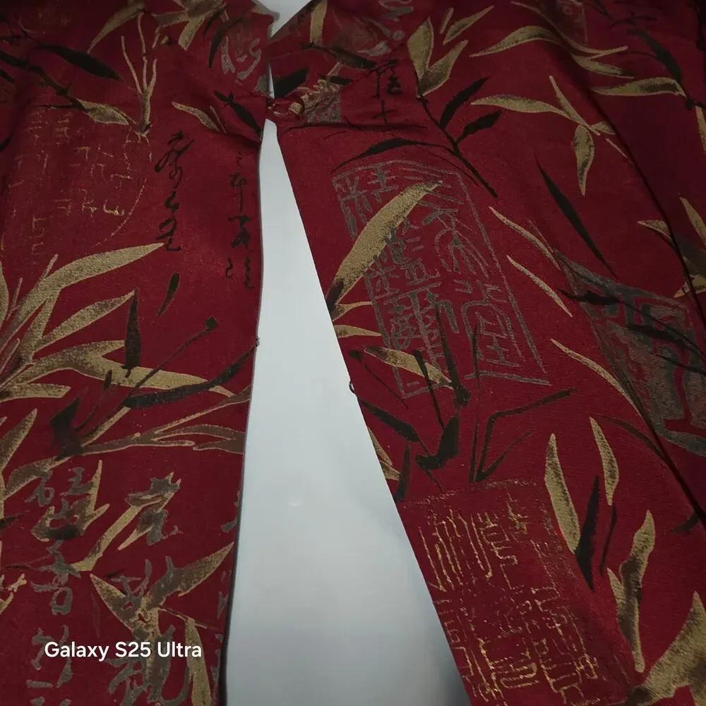 eee 100% silk, Chinese kimono inspired cardigan‎ cape sz OS